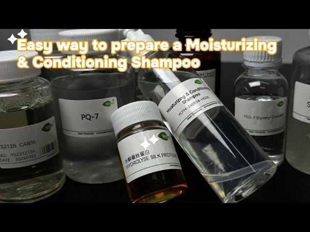 Formulating an Easy-to-do Moisturizing & Conditioning Shampoo | Yeser Chemicals Tutorial