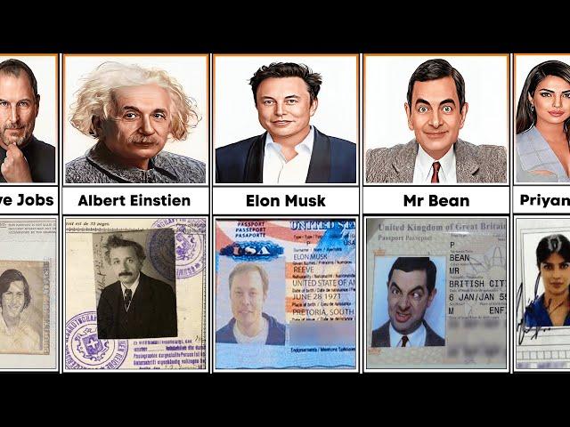 How Famous People Look In Their Passport Photos