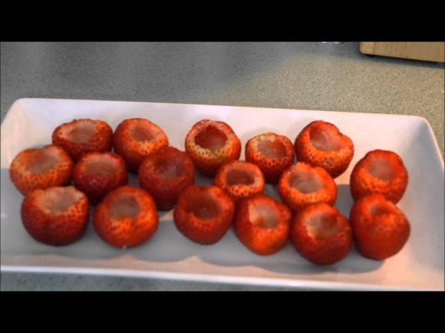 Red White and Blue Strawberry Gelatin Shots