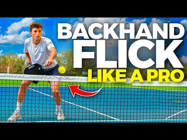 How to Hit a Backhand Flick in Pickleball Like the Pros!