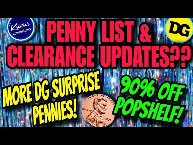 12/03/24 DOLLAR GENERAL PENNY LIST INFO & MORE SURPRISE PENNIES! POPSHELF CLEARANCE!