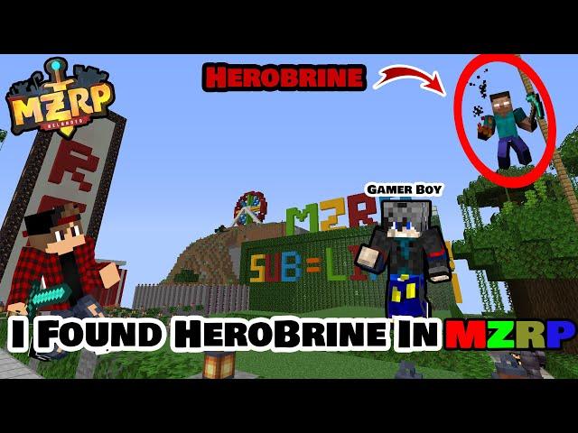 I Found HeroBrine In MZRP | MZRP | Malayalam | I Played With @malayalamtechieslive  @GamerBoy20