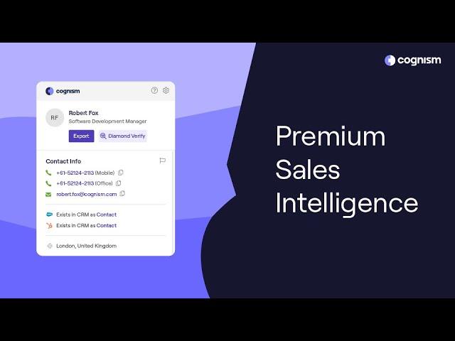 Cognism - Premium Sales Intelligence