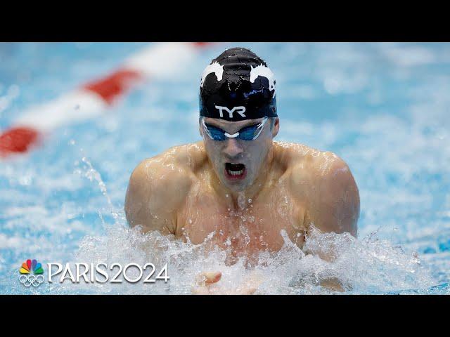 Nic Fink outduels Michael Andrew in exciting finish in Knoxville 100 breaststroke final | NBC Sports