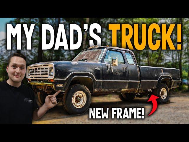 FAMILY HEIRLOOM TRUCK Frame Swap! Dodge 4x4 Restoration Part 2