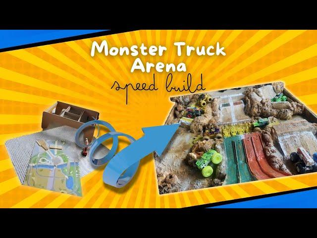 Monster Truck Table For Kids |  Bobsters Monster Truck amazing arena build | How-to