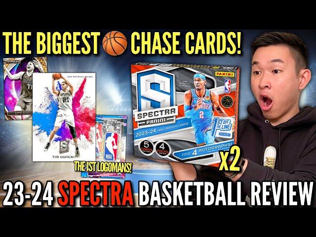 THE RAREST CARDS IN BASKETBALL ($1,500 PER BOX)!  2023-24 Panini Spectra  FOTL Hobby Review x2