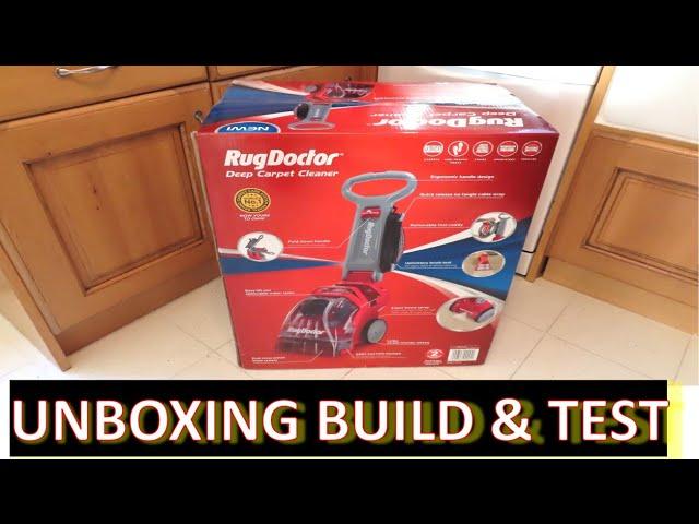 Rug Doctor Portable Deep Cleaner Unboxing, full build and results!