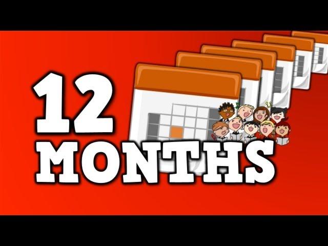 12 MONTHS!  (song for kids about 12 months in a year)