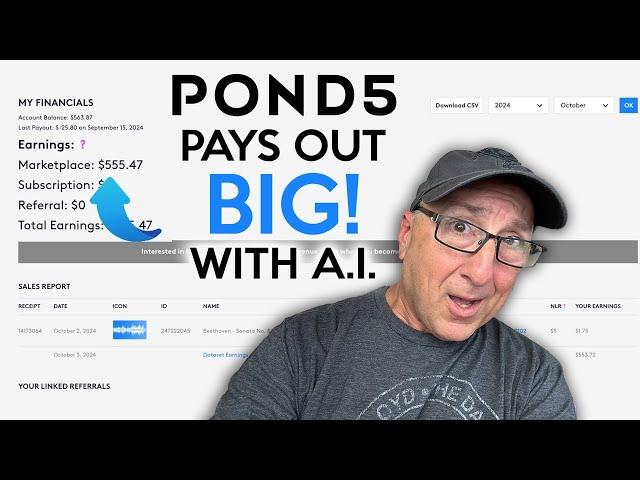 No One Can Believe How Much Pond5 Paid Out For A.I. DataSet Earnings! How Much and Why?  