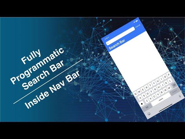 Fully Programmatic Search Bar  || No Storyboards || Swift 5