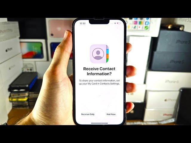 Fix: Receive Contact Information? To share your contact information set up your My Card in Contacts