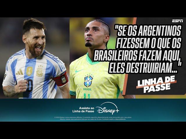 ARGENTINOS tratam melhor o futebol do que os BRASILEIROS? Debate esquenta o Linha de Passe