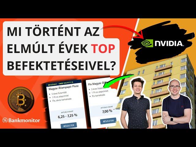 Hozamvadászat: Melyik befektetés hozta a legtöbbet az elmúlt években?