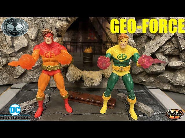 McFarlane DC Multiverse Geo-Force Regular & Platinum Batman & The Outsiders Collector Figure Review