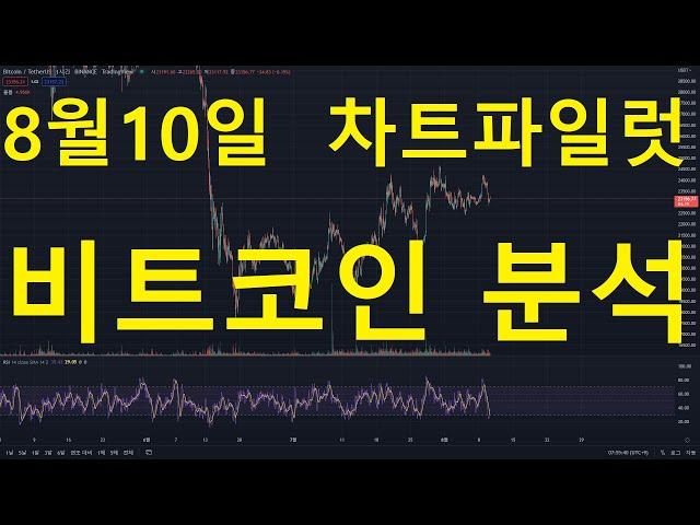 [차트파일럿]8월 10일 비트코인 분석 / 차트는 확률이다.
