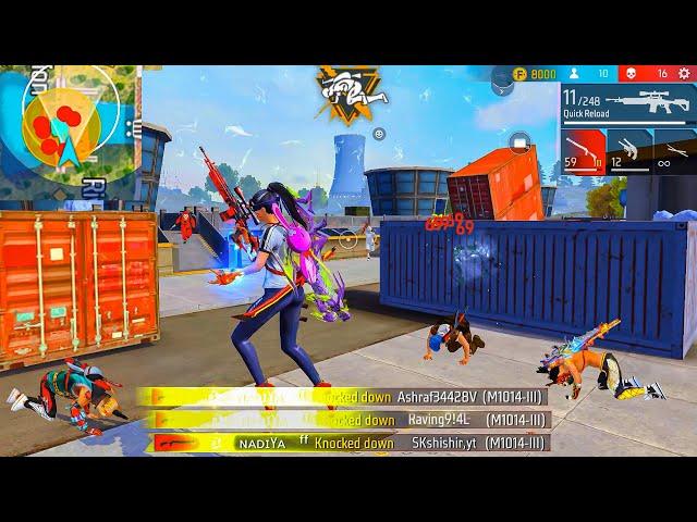 Grandmaster Solo Vs Squad Gameplay | Garena Free Fire | NADIYA FF