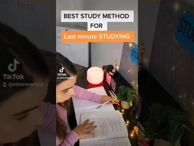 Last minute studying hack for exams! #study #exam #school