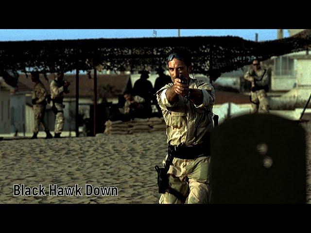 Black Hawk Down - Tough Sergeant First Class Norm Hoot Gibson. And his wild boar for dinner