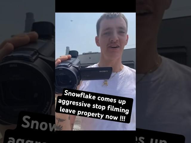 Snowflake has a meltdown stop filming leave the property now !!! #photography #freedom