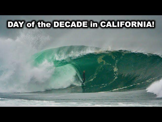 BIG BARRELING XL SURF IN CALIFORNIA!