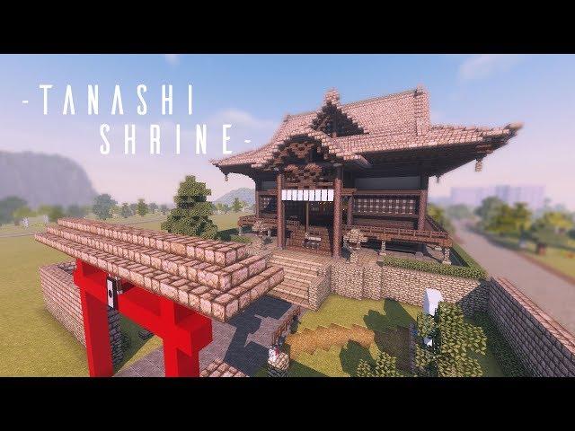 [MineCraft] How to make a shrine with Torii or Zeni box (Japanese style architecture)