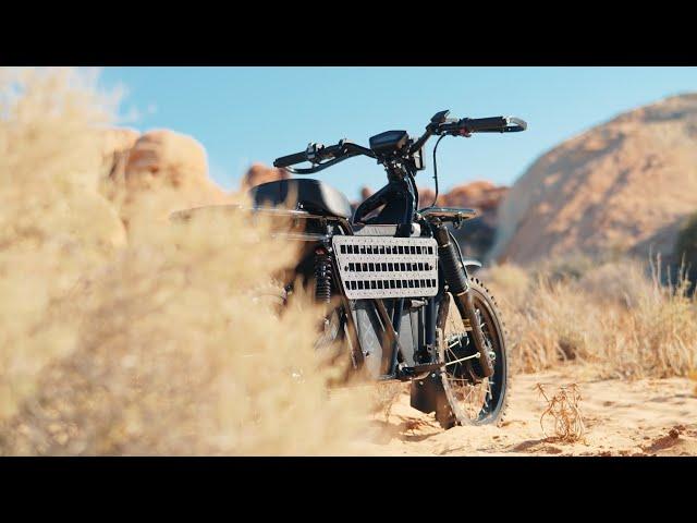 Riding off-road on the UBCO 2X2 Electric Motorbike