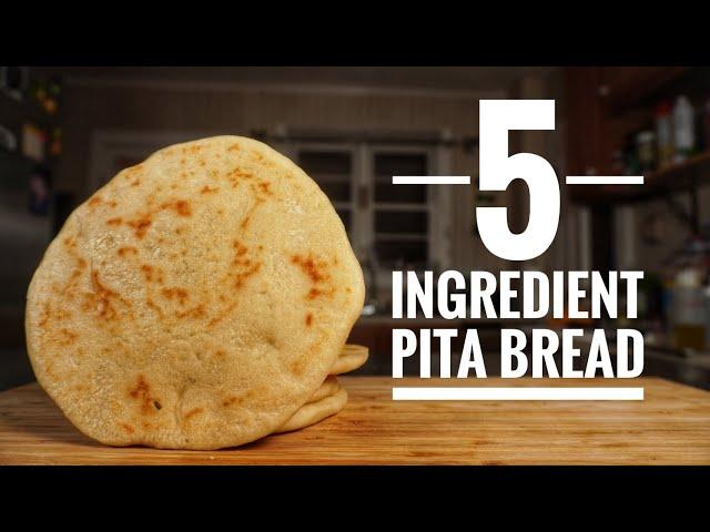 Delicious 5 Ingredient PITA BREAD! #pita #pitabread