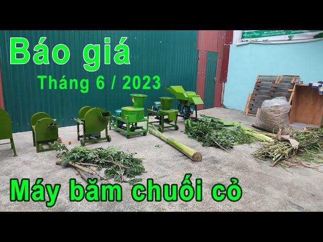 Báo giá máy băm cỏ máy băm chuối tháng 6 - 2023