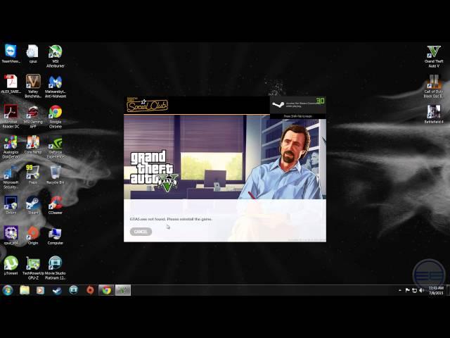How to fix Gta5.exe not found