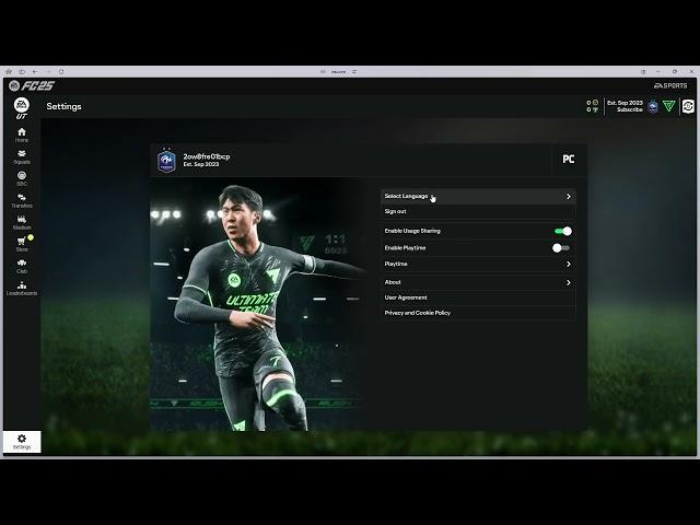 How to Change Language in EA FC 25 Web App