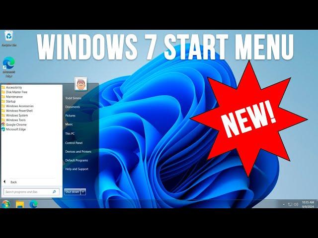 Use the Windows 7 Style Start Menu & File Explorer with Windows 11