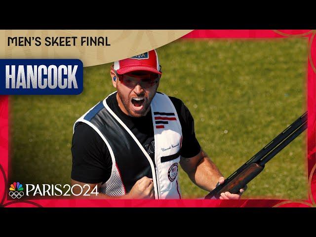 HISTORY! Vincent Hancock wins FOURTH skeet shooting gold medal | Paris Olympics | NBC Sports