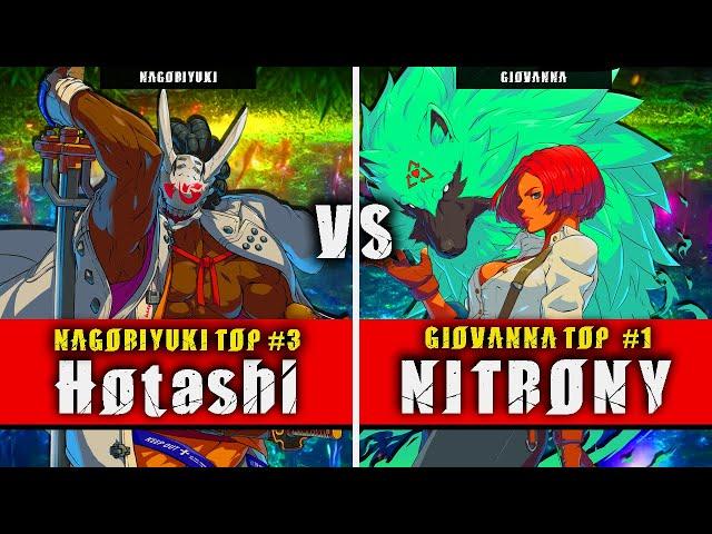 GGST | Hotashi (Nagoriyuki) VS NITRONY (Giovanna) | Guilty Gear Strive High level gameplay