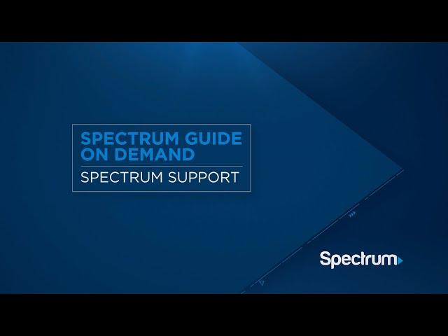 Spectrum Guide – On Demand