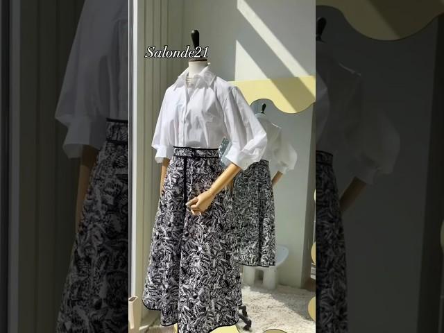 #블라우스#블라우스코디#스커트코디#봄코디#봄블라우스#봄#중년패션코디#중년패션#출근룩#데이트룩