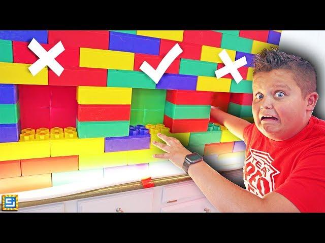 Don't Choose THE WRONG GIANT LEGO MYSTERY HOLE in the wall!