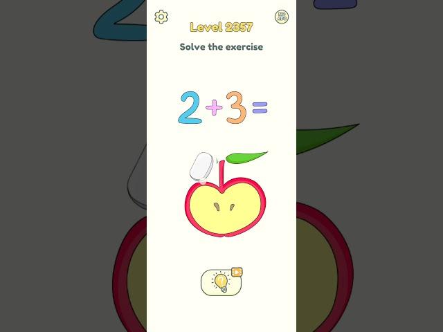 DOP 2 Gameplay Level 2357 Shorts Delete One Part Solution and Answer  Subscribe 
