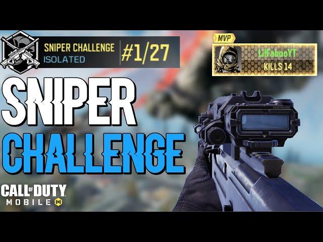 CODM BATTLE ROYALE SNIPER CHALLENGE 14 KILLS IN CALL OF DUTY MOBILE | SEASON 4