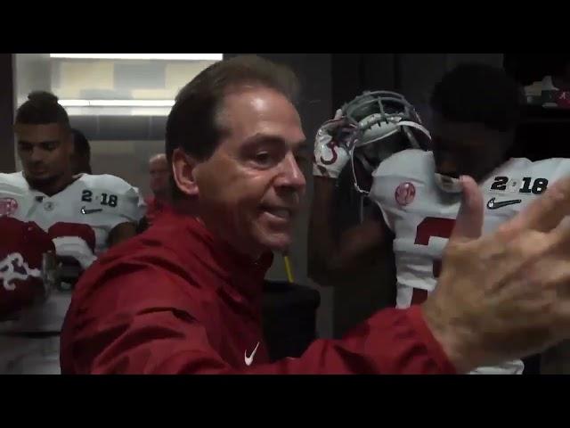 "This SH*T is Personal!" Coach Saban Amazing Pregame Speech (2018 National Championship)