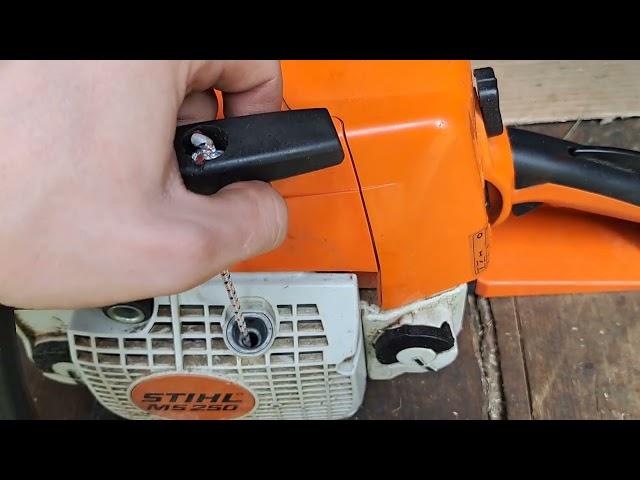 Тяжело запускается бензопила Stihl MS-250? Разбираемся вместе, это не сложно!