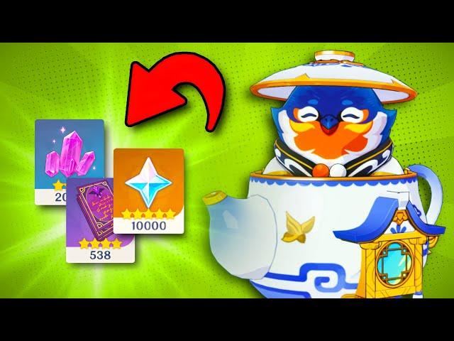 Get FREE Primogems, RESIN and XP in Genshin Impact with the "Serenitea Pot"