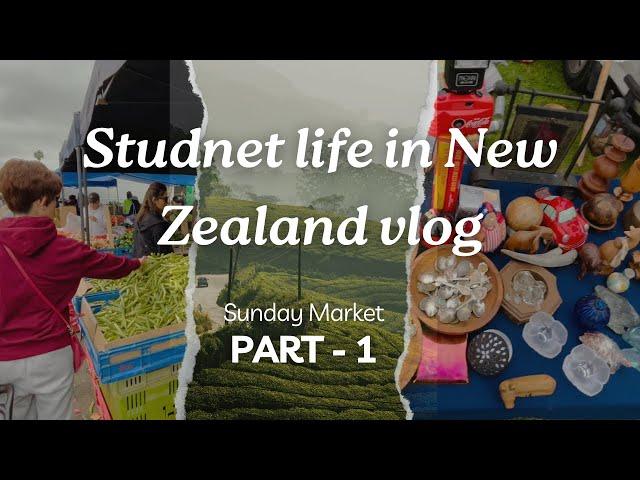 Student life in New Zealand | Avondale Sunday Market - (Vlog Part 1)