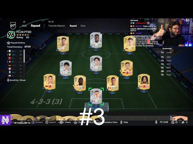 FULL GAME! ROAD TO GLORY GRIND STARTS NOW! - POOR MAN RTG #3 - FC 25 Ultimate Team