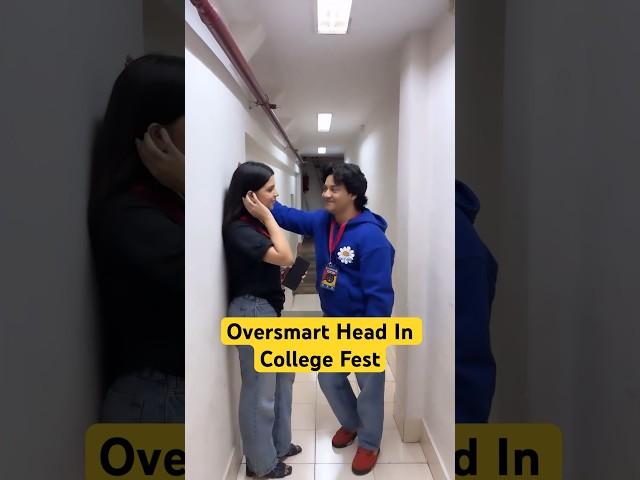 Oversmart Head In College Fest | #khushaalpawaar #oversmart #collegelife #college #funnyshorts