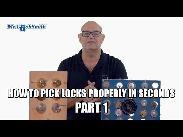 How To Pick Locks Properly In Seconds Part 1 | Mr. Locksmith™