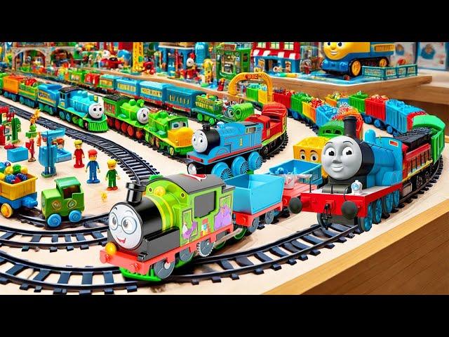 Merakit Mainan Kereta Api Thomas and Friends, Tayo Si Bus Kecil , Unboxing Mainan Kereta Api ASMR 45