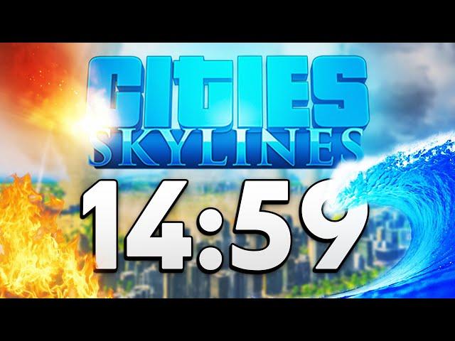 Cities Skylines but disasters strike every 15 minutes