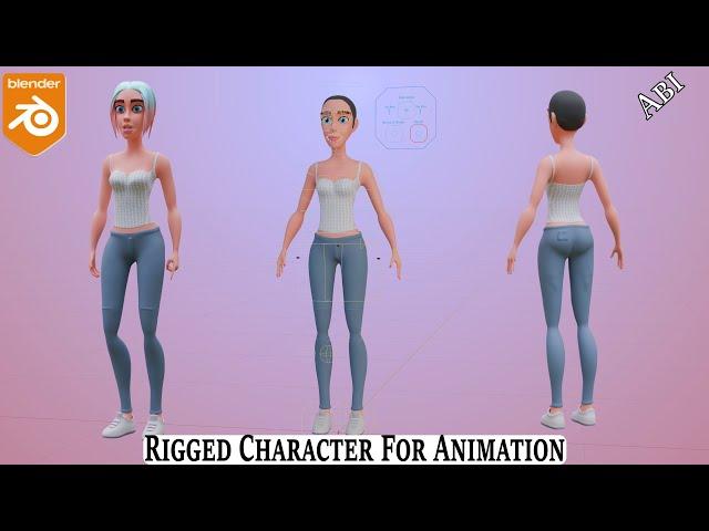 Blender A Complete Rigged Character Ready For Animation With ARKit Blendshapes