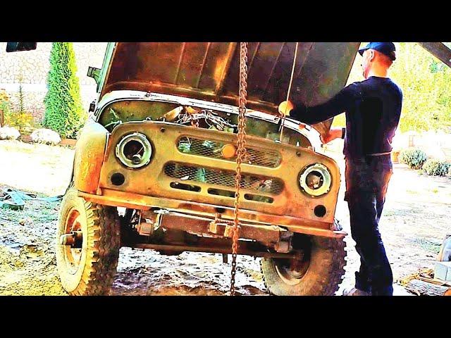 Restoration of the 4-speed gearbox on the old uaz 469 vehicle